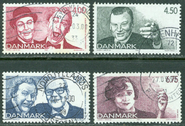 Danmark - F 1241-1244 Dansk revy, 4 kpl stpl