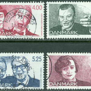 Danmark – F 1241-1244 Dansk revy, 4 kpl stpl