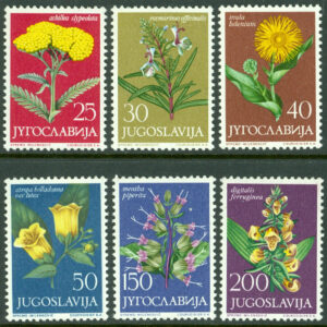 Jugoslavien – M 1118-1123 Jugoslavisk flora VI, 6 kpl **