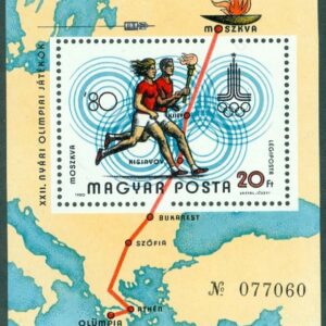 Ungern – M BL 142 OS i Moskva 1980, block **