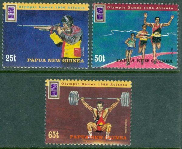 Papua Nya Guinea - M  777-779 OS i Atlanta 1996, 3 ol **