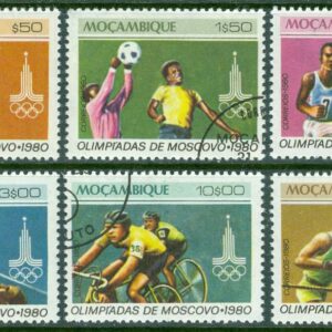 Mocambique – M  765-770 OS i Moskva 1980, 6 kpl stpl