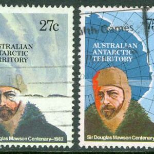 Australian Antarctic Ter. – M   53-54 Douglas Mawsons födelse 100 år, 2 kpl stpl