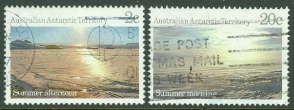 Australian Antarctic Ter. - M   74, 76 Landskap, 2 ol stpl