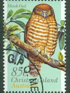 Christmas Island – M  422 Inhemska fåglar. Christmas Island hök-uggla, 85 C stpl