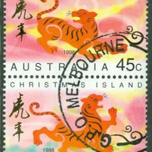 Christmas Island – M  435-436 Kinesiska nyåret. Tigerns år, 2 kpl stpl