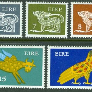 Irland – M  317-321 Tidig irländsk konst, 5 kpl **