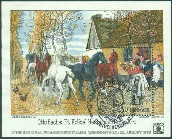 Danmark - F  654 (BL 3) Hafnia 76. Miniatyrark III kpl stpl