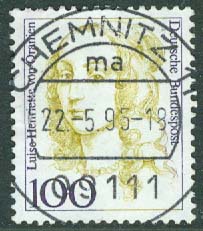 Tyskland – M 1756 Luise Henriette von Oranien.kurfurstinna av Brandenburg, 100 Pf stpl