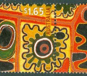 Australien – M 2158 Hälsningsfrimärke. Målning av Ngarralja Tommy May, 1,65 $ stpl