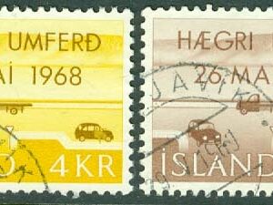 Island – F  456-457 Högertrafik, 2 kpl stpl