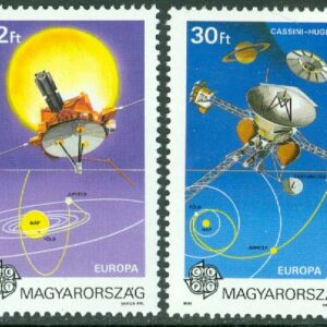 Ungern – M 4133-4134 Europa 1991 – Europeisk rymdfart, 2 kpl **