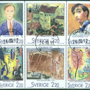 F 1512-1517 HBL Svenska konstnärer i Paris. Prakt UMEÅ 5  24.10.92  (AC/Vb)