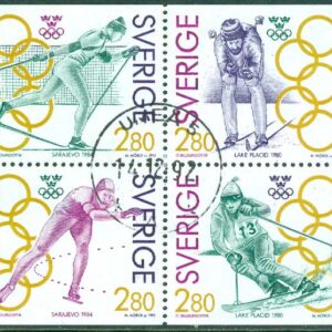 F 1722-1725 hbl Olympiskt guld II. Prakt UMEÅ 5  14.12.92  (AC/Vb)