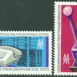 DDR – M 1551-1552 Leipzigs vårmässa 1970, 2 kpl **