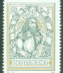 Ungern – M 4540 Ferenc Pápai Páriz (1649-1716), vetenskapsman, 1 kpl **