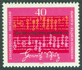 Tyskland – M  741 „Verleih uns Frieden gnädiglich“ av H Schütz, kompositör. 1 kpl **