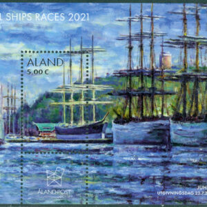 Åland – F  511 (BL 42) The Tall Ships Race 2021, block **