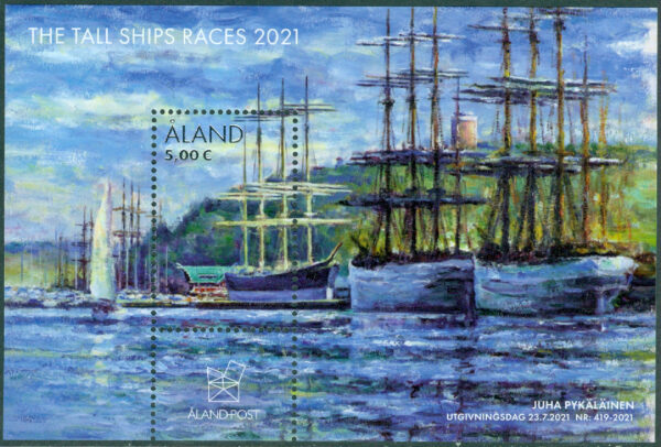 Åland - F  511 (BL 42) The Tall Ships Race 2021, block **