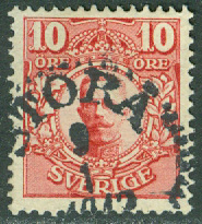 F   82 Medaljong 10 öre. STORÅ 9.1 1912  (T/Väs)