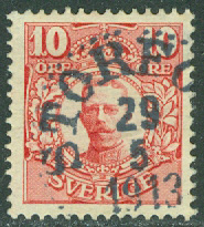F   82 Medaljong 10 öre. STORFORS 29.5 1913  (S/Vär)