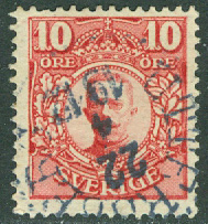 F   82 Medaljong 10 öre. UTTERSBERG 22.4 1912  (U/Väs)