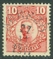 F   82 Medaljong 10 öre. NORSJÖ 27.11 1911 (AC/Vb)