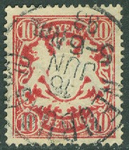 Bayern – M   56 Statsvapen, 10 Pf stpl
