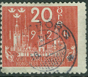 F  199 Världspostkongressen 20 öre stpl