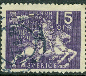 F  213 Världspostföreningen 15 öre stpl