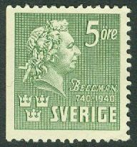 Sverige – F  324B Bellman, 5 öre **