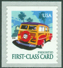 USA – M 3476 Frimärke för massförsändelser. Kombibil Ford Super Deluxe 1947, 1 kpl **