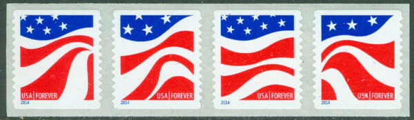 USA - M 5080-5083 Flaggor, 4-strip kpl **