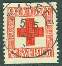 F  358A Röda korset. Prakt ÅSELE 5.5.45  (AC/Vb)