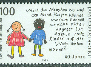 Tyskland – M 1682 *Tyska UNICEF-kommittén 40 år, 1 kpl **