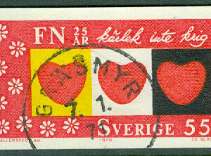F  709A1 FN 25  år, 55 öre. Stpl GRÄSMYR 7.1.71  (AC/Å)