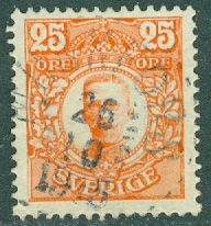 F   86 Medaljong 25 öre. Svag prakt MUNKFORS 25.10 1915  (S/Vär)