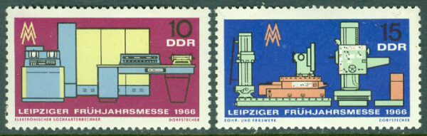 DDR - M 1159-1160 Leipzigs vårmässa 1966, 2 kpl **
