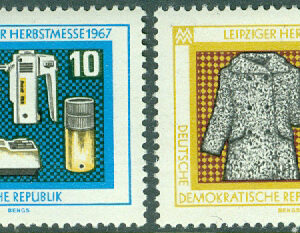 DDR – M 1306-1307 Leipzigs höstmässa 1967, 2 kpl **