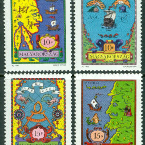 Ungern – M 4190-4193 Världsutställning ”EXPO 92”, 500-årsdagen av upptäckten av Amerika. 4 kpl **