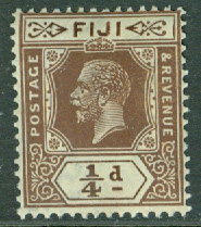 Fiji – M   71 Kung George V, 1/4 P **