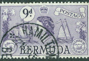 Bermuda – M  140 Elisabeth II, ”Sea Venture” och kustseglare, 9 P stpl