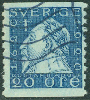 F 152A Gustaf II Adolf 20 öre stpl