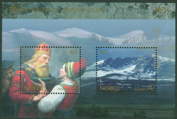 Norge - F 1677-1678 (BL 41) Norrön mytologi III, block kpl **