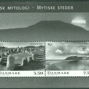 Danmark – F 1513-1514 (BL 68) Nordisk mytologi – Platser, block kpl **