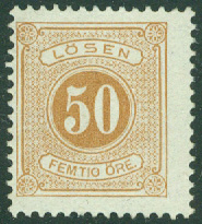 Sverige – F L 19 Lösen t. 13, 50 öre ost ug