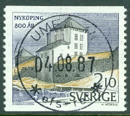 F 1458 Stadsjubiléer. Prakt UMEÅ 14 04.08.87  (AC/Vb)