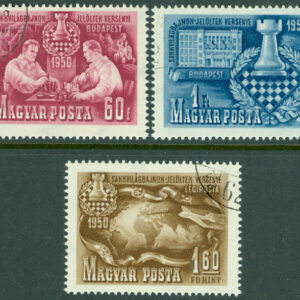 Ungern – M 1092-1094 Kandidatturnering för schack-VM, Budapest, 3 kpl stpl