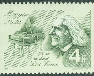 Ungern – M 3842A Franz Liszt (1811-1886), kompositör. 1 kpl **