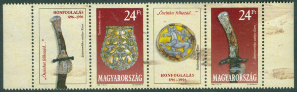 Ungern - M 4371-4372 Fynd från tiden för den ungerska erövringen. 4-strip kpl **